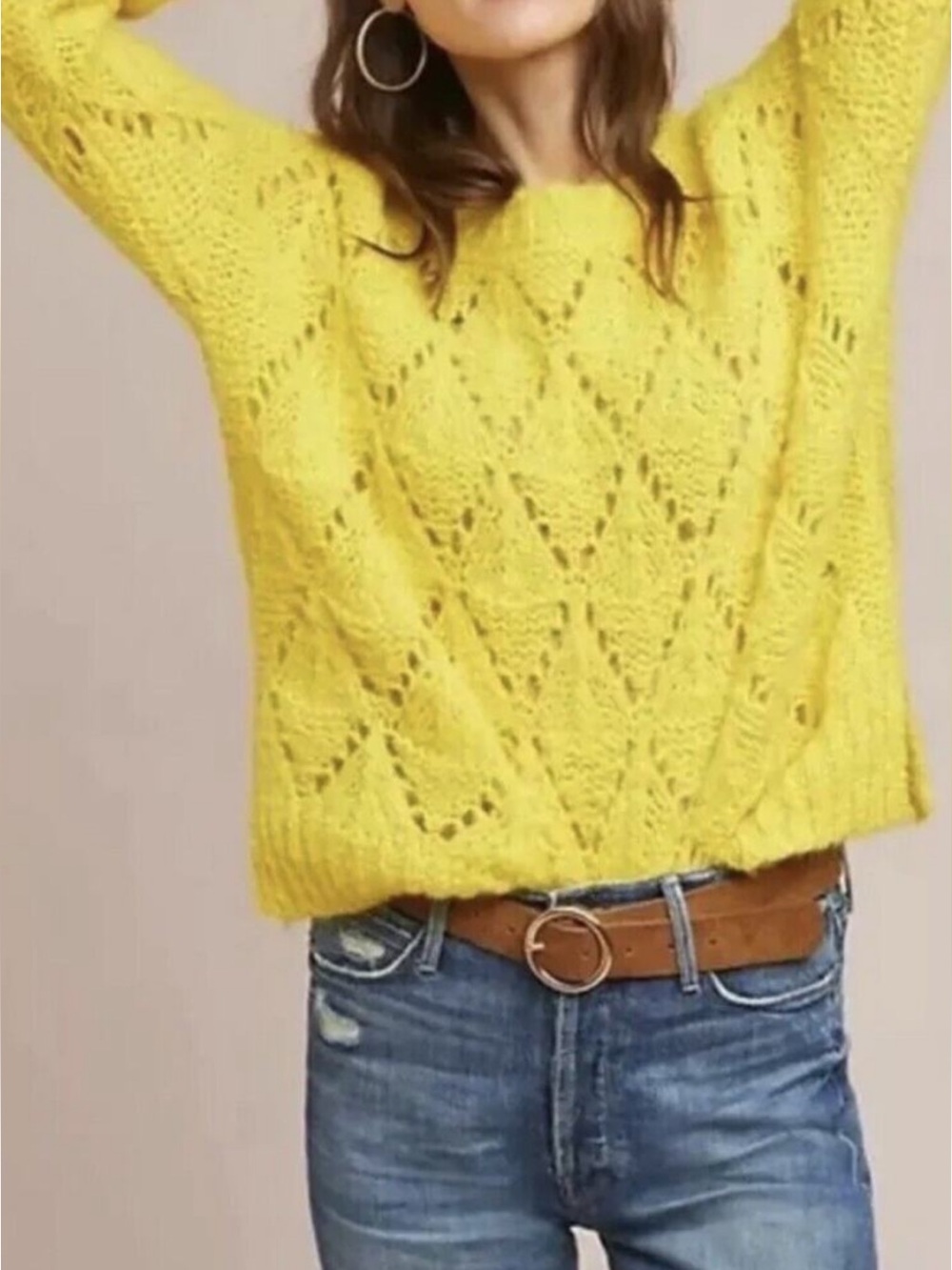 Anthropologie Sleeping on Snow Sweater